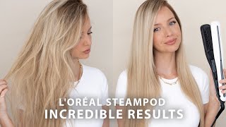 LOREAL STEAMPOD 30 REVIEW  TUTORIAL 🙌🏻 INCREDIBLE RESULTS [upl. by Kinch]