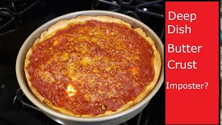 Butter Crust deep dish pizza at home [upl. by Ultun]