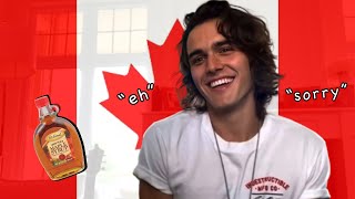 charlie gillespie being canadian for 5 mins straight [upl. by Nosydam]