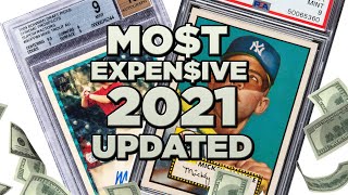 Most Valuable Sports Cards in the World ALL TIME 2021 UPDATE Expensive [upl. by Alane]