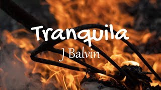 J Balvin  Tranquila Lyrics  Letras  Gasolina [upl. by Gnihc]