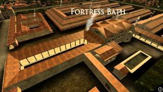 Animation of ancient Roman Fort in Caerleon Wales [upl. by Atelokin]