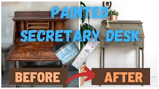 Painted Secretary Desk  Before And After [upl. by Yleoj]