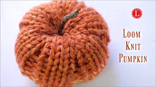 LOOM KNIT Pumpkin Pattern for Fall Decoration Thanksgiving Table Setting  Loomahat [upl. by Thalia]