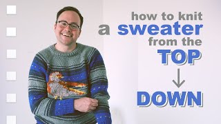 The EASIEST Way to Knit a Sweater [upl. by Hershell311]