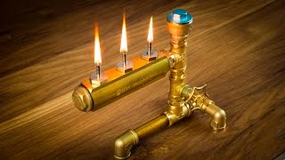 DIY Steampunk Industrial Pipe Oil Lamp [upl. by Amat]