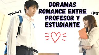 8 DORAMAS ESCOLARES DE ROMANCE ENTRE PROFESOR ESTUDIANTE  Just Val [upl. by Esinev]