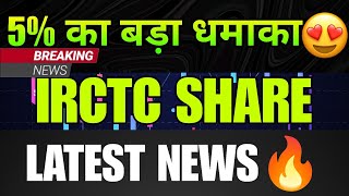 IRCTC Share Latest News Today  IRCTC Share Analysis  IRCTC Latest News Today  IRCTC Q2 Results [upl. by Kreda11]