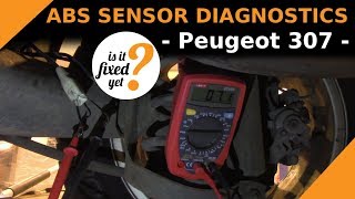 How to DIAGNOSE the ABS Sensor problem  Peugeot 307 [upl. by Brenza]