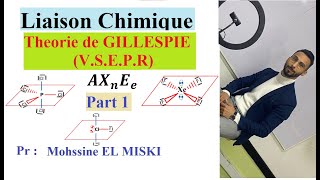 Liaison chimique  théorie de GILLESPIE VSEPR part 1 [upl. by Yaner312]