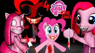 4 SCARY MY LITTLE PONYEXE HORROR GAMES  Pinky Pies Cupcake Partyexe Smileexe Creepypasta [upl. by Carmon]