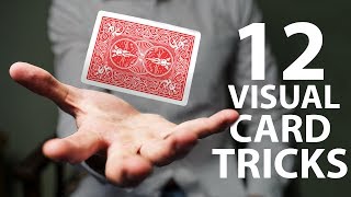 12 VISUAL Card Tricks Anyone Can Do  Revealed [upl. by Johiah]