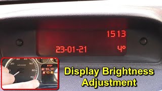 Multifunction Display Brightness Adjustment  Peugeot 307 [upl. by Assenav]