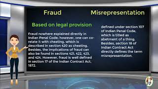 What is Difference Between Fraud amp Misrepresentation [upl. by Venetia]