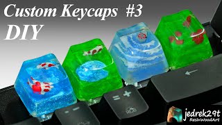 DIY Resin Custom Keycaps 3  RESIN ART [upl. by Allimrac]