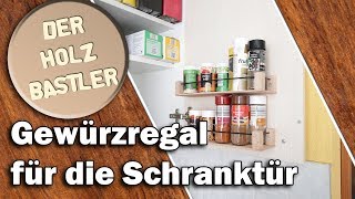 Gewürzregal im Küchenschrank selber bauen  So nutzt du jeden Platz aus [upl. by Westphal]