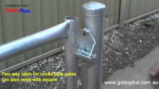 Gate Latch 2 way for round pipe and square [upl. by Clerk280]