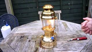 Lighting the Petromax HK500 Paraffin Lamp [upl. by Bret847]