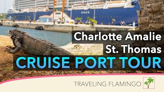 🇻🇮 What to do in Charlotte Amalie St Thomas Cruise Port  Crown Bay Cruise Port Review [upl. by Frazier671]