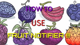 Blox Fruits  HOW TO USE  FRUIT NOTIFIER  GAMEPASS [upl. by Dranyam]