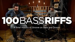 100 Bass Riffs A Brief History of Groove [upl. by Eruza]