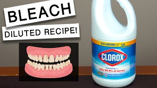 SAFELY Use DILUTED BLEACH As MOUTHWASH  Diluted Bleach Mouthwash Recipe [upl. by Essilevi]