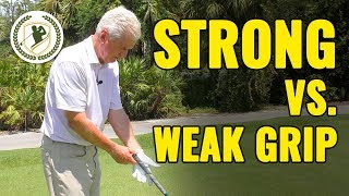 Two Golf Grips Strong vs Weak THE WINNER [upl. by Ennayoj]