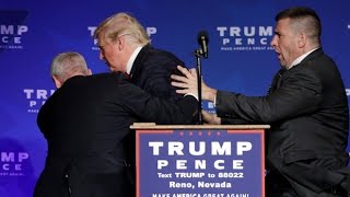 Donald Trump rushed off stage during rally in Nevada [upl. by Newcomb]