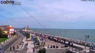 Webcam piazza Vescovado Caorle 27092015 [upl. by Aivatnahs]