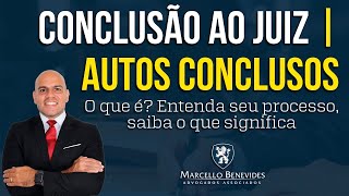 🔴⚖️ CONCLUSÃO AO JUIZ  AUTOS CONCLUSOS  O que é Entenda seu processo saiba o que significa [upl. by Anelet]