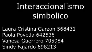 Interaccionismo Simbólico por George Mead [upl. by Karlotta]