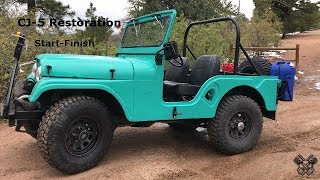 1965 Jeep CJ5 Restoration Full Video [upl. by Montagu]