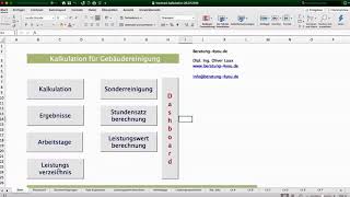 Kalkulationstool für die Gebäudereinigung [upl. by Enrak403]