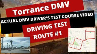 ACTUAL TEST ROUTE Torrance CA DMV Behind The Wheel Drivers License Driving Callifornia [upl. by Odnam]