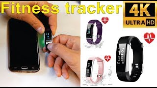 Review and how to set up a generic fitness tracker with VeryFitPro app  Amazon [upl. by Anilyx743]