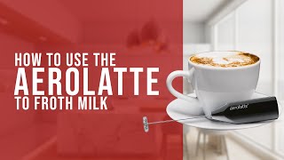 How To Use the AeroLatte To Froth Milk [upl. by Eegnat]