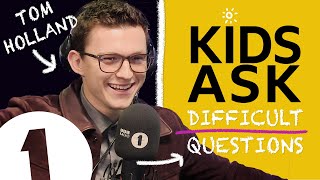 quotMarvel dont know that yetquot Kids Ask Tom Holland Difficult Questions [upl. by Jansen328]