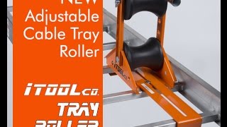 Cable Tray Rollers for Wire Pulling  iTOOLco Adjustable Cable Tray Roller ATR500 [upl. by Anilam]