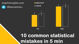 Ten Statistical Mistakes in 5 Min [upl. by Nudnarb]