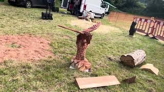 A fabulous range of wooden sculpture at Caerleon festival 2024 [upl. by Aser]