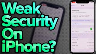 Weak Security On iPhone Heres The Fix [upl. by Drice]