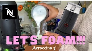 How To Foam Milk With Aeroccino 3 Make Coffee With Foam Tips amp Tricks  Easy Foamed Latte Recipe [upl. by Bevvy]