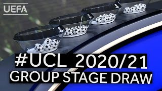 UEFA CHAMPIONS LEAGUE 202021 Group Stage Draw amp UEFA Awards [upl. by Nanni]