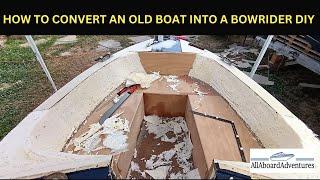 Boat conversion into Bowrider [upl. by Hcaz]