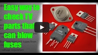 How to check fuses diodes transistors voltage regulators [upl. by Pump508]