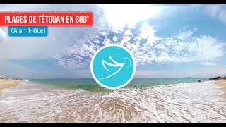 Plage Tétouan 360° 4K [upl. by Onilecram]