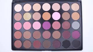 Morphe Brushes 35N Palette Swatches [upl. by Assiralc]