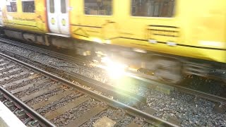 Merseyrail 507 009 making arcs at Birkdale station [upl. by Chafee132]