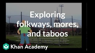 What is normal Exploring folkways mores and taboos  Behavior  MCAT  Khan Academy [upl. by Marcie]