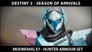 Destiny 2 MoonFang X7 Armour  Hunter Armour Set [upl. by Sicnarf660]